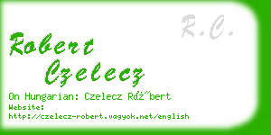 robert czelecz business card